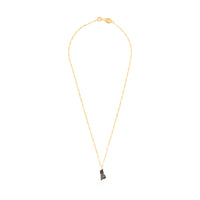 Meteorite 2,1g with 40cm figaro necklace gold plated