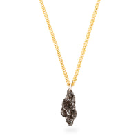 Meteorite 2,7g with 50cm LINK necklace gold plated