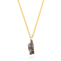 Meteorite 3,7g with 60cm LINK necklace gold plated