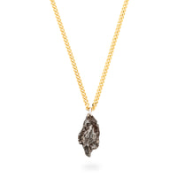 Meteorite 3g with 70cm LINK necklace gold plated