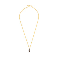 Meteorite 2,1g with 50cm LINK necklace gold plated