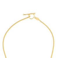 Meteorite 2g with 60cm LINK necklace gold plated