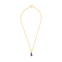 Meteorite 2,2g with 50cm LINK necklace gold plated