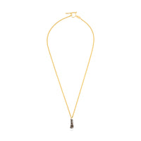 Meteorite 2,4g with 50cm LINK necklace gold plated