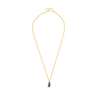 Meteorite 2,1g with 60cm LINK necklace gold plated