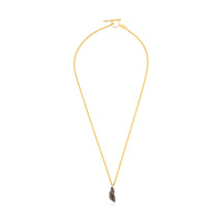 Meteorite 2,5g with 70cm LINK necklace gold plated