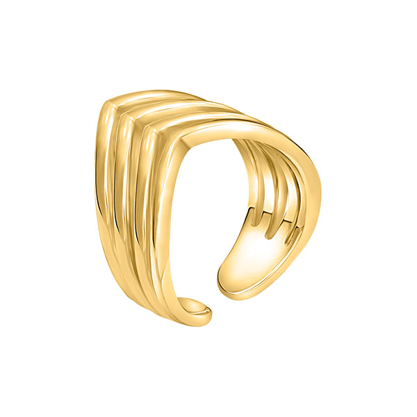 MIGRANT RING MIDI gold plated