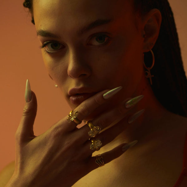 VENT RING MIDI gold plated