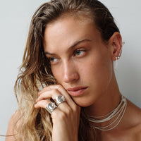 VIKA jewels ring silber recycling recycled sterling silver schmuck handgemacht bali Kombination knocker fashion statement jewel jewelry jewellery