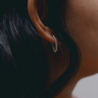 vika jewels small chain earring earrings men women handmade bali recycled sterling silver jewellery jewelry 