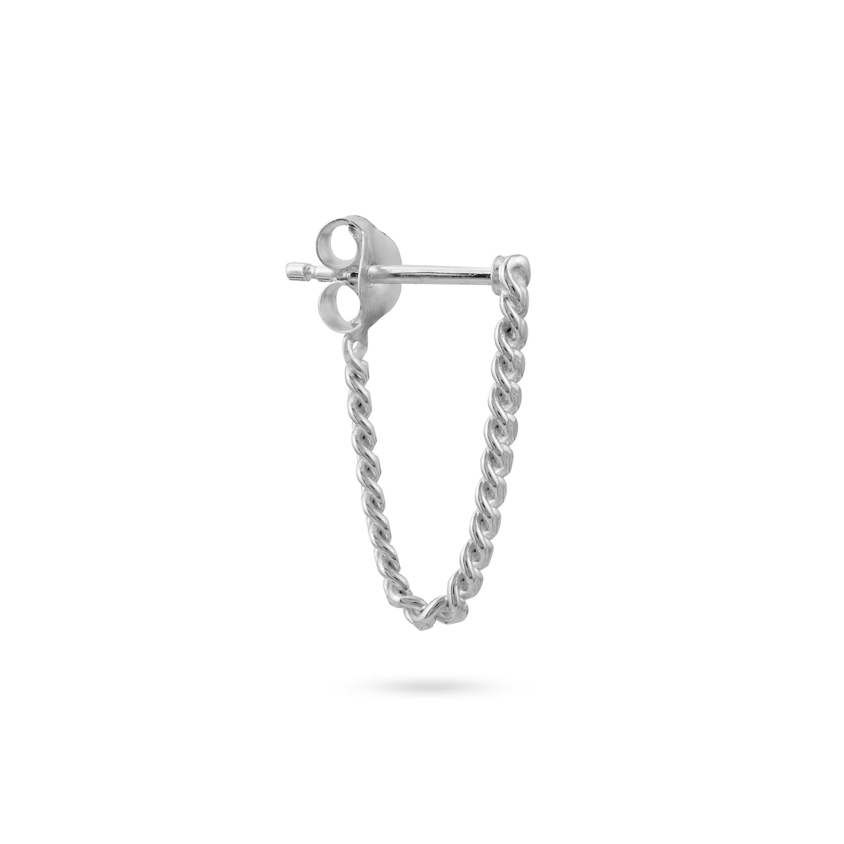 vika jewels small chain earring earrings men women handmade bali recycled sterling silver jewellery jewelry 