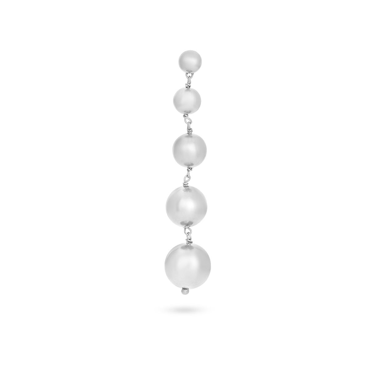 VIKA jewels jewelry jewellery matt ball earring fantasia collection recycled sterling silver handmade Bali statement piece