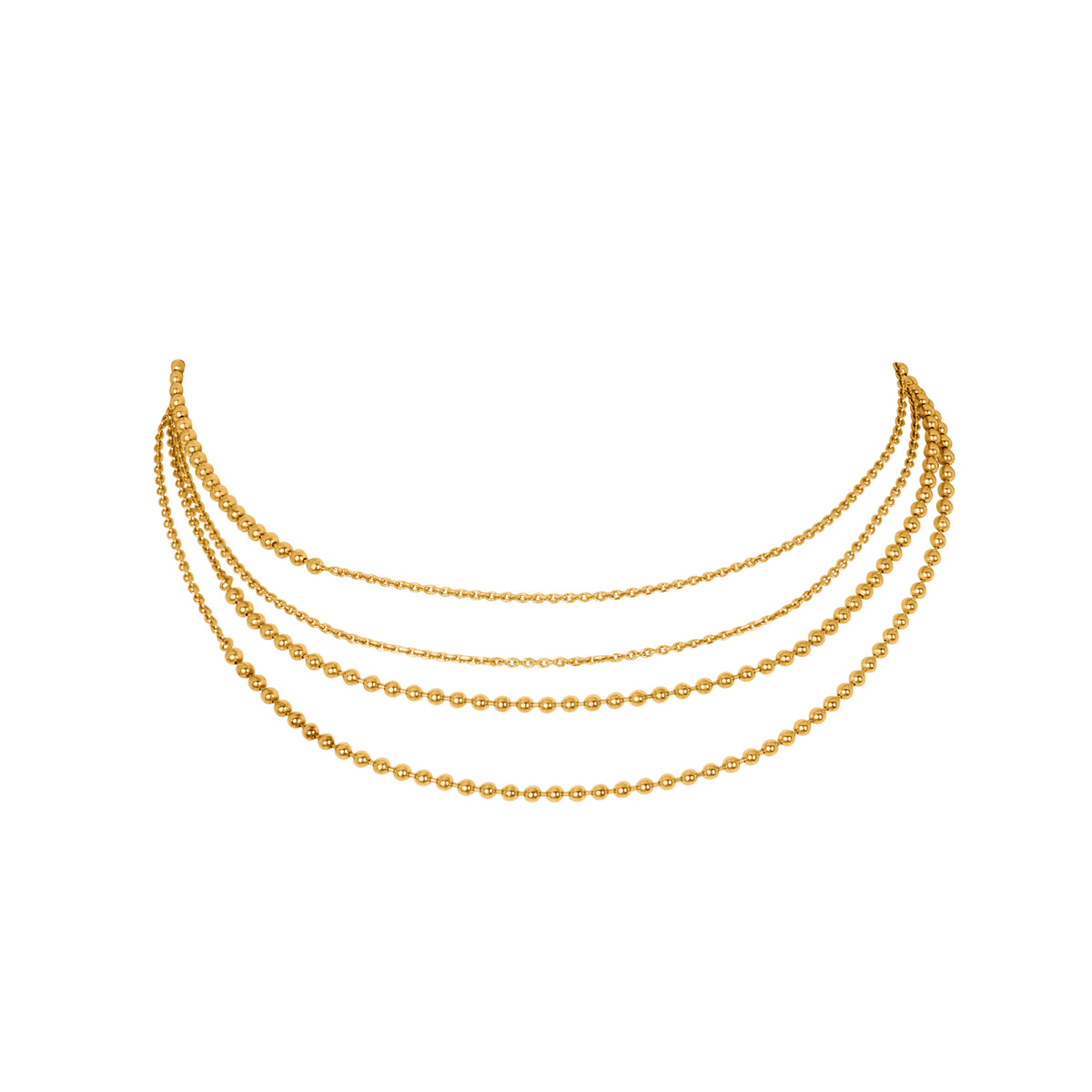 LOST IN TRANSLATION COLLECTION 150CM CHAIN GOES AROUND THE BELLY, BODY or NECK 20CM BALLS CHAIN AND 30CM LINK CHAIN ALTERNATE PLUS 20CM CHAIN EXTENSION  925 recycled sterling silver 18 carat gold plated handmade in Bali