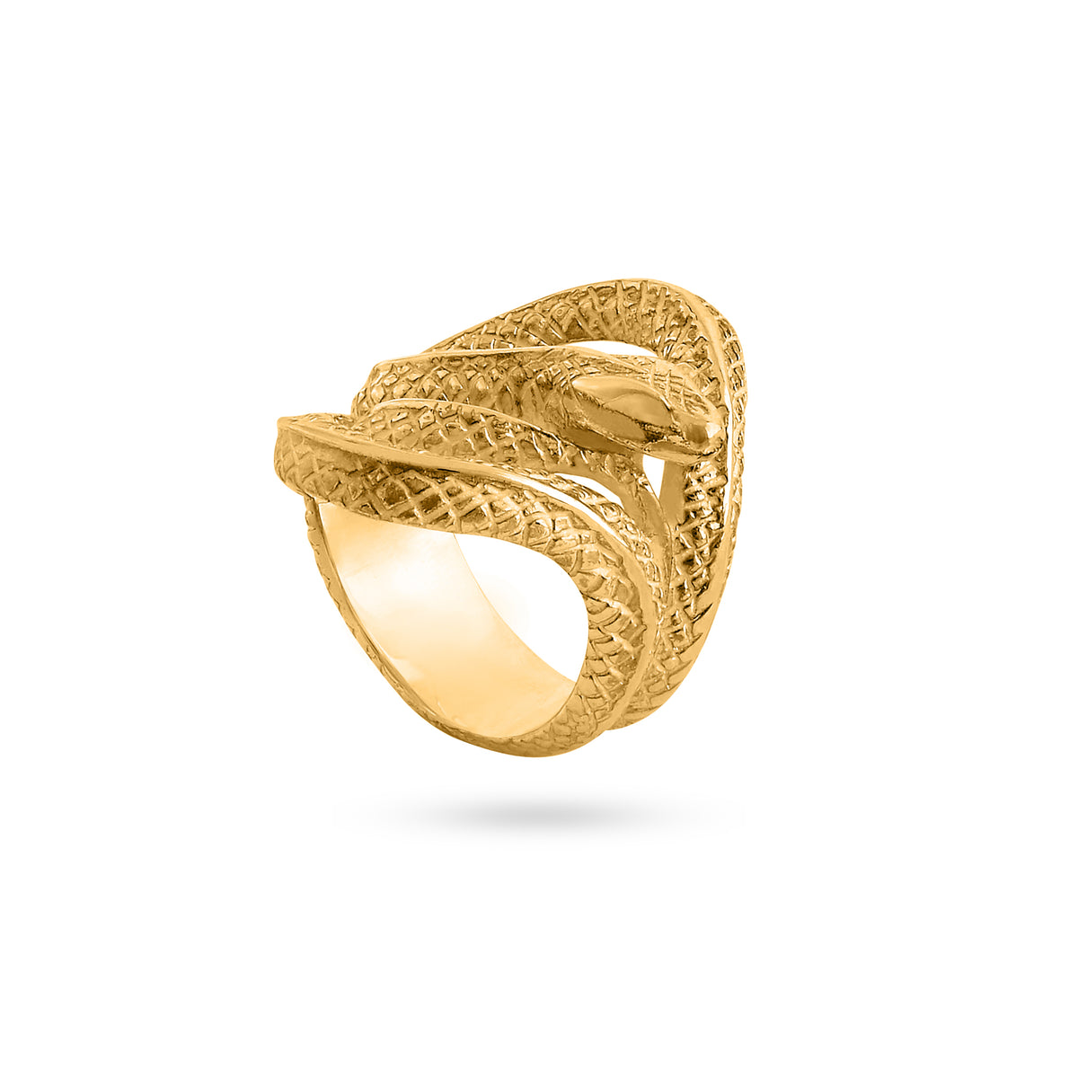 VIKA jewels Schlange Snake ring recycled sterling silver silber handmade handgemacht bali unisex 18 karat carat gold plated vergoldet 