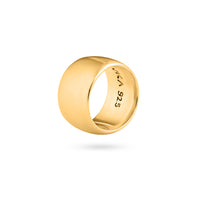 WIDE SIMPLE RING gold plated-Ring-VIKA Jewels