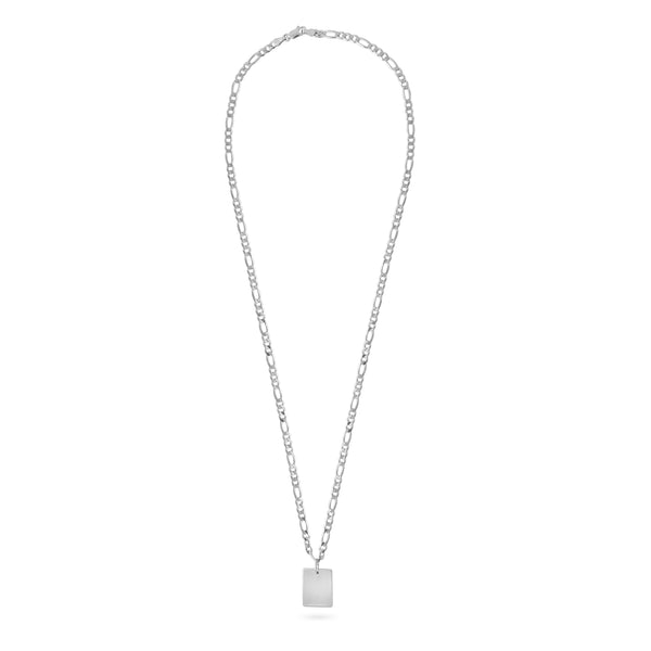 VIKA jewels Kette Halskette Schlange snake Gliederkette Sterling Silber Silver handmade Handgemacht Bali square mirror tag pendant figaro chain dog plane Anhänger