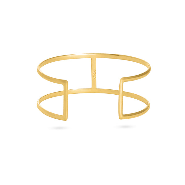 VIKA jewels Voyage Extraordinaire bridge bracelet small 18 carat karat gold plated vergoldet recycled recycling sterling silber silver statement handmade handgemacht Bali fashion jewels jewelry musthave schmuck Armreif Armband Bangle Spange