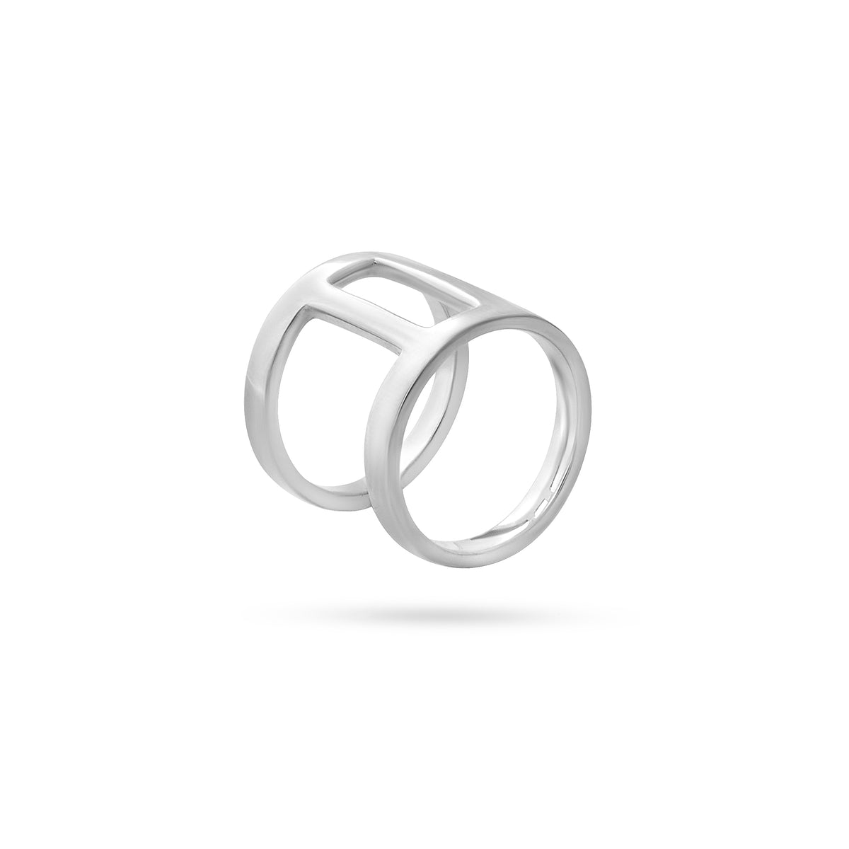 VIKA jewels bridge ring recycled sterling silver sustainable ethical jewellery jewelry handmade bali bridge ring