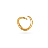 VIKA jewels Ring clasp handmade statement sustainable ethical bali berlin nachhaltig unisex 18 carat karat gold plated vergoldet