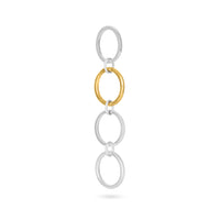 VIKA jewels quad interlock ring combination recycled recycling sterling silver silber schmuck jewelry jewellery handmade handgemacht bali berlin nachhaltig sustainable gold vergoldet mix plated 18 karat carat