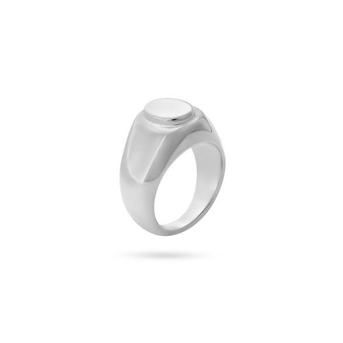 VIKA jewels signet emblem ring toni garrn recycled sterling silver ethical sustainable handmade bali schmuck silber