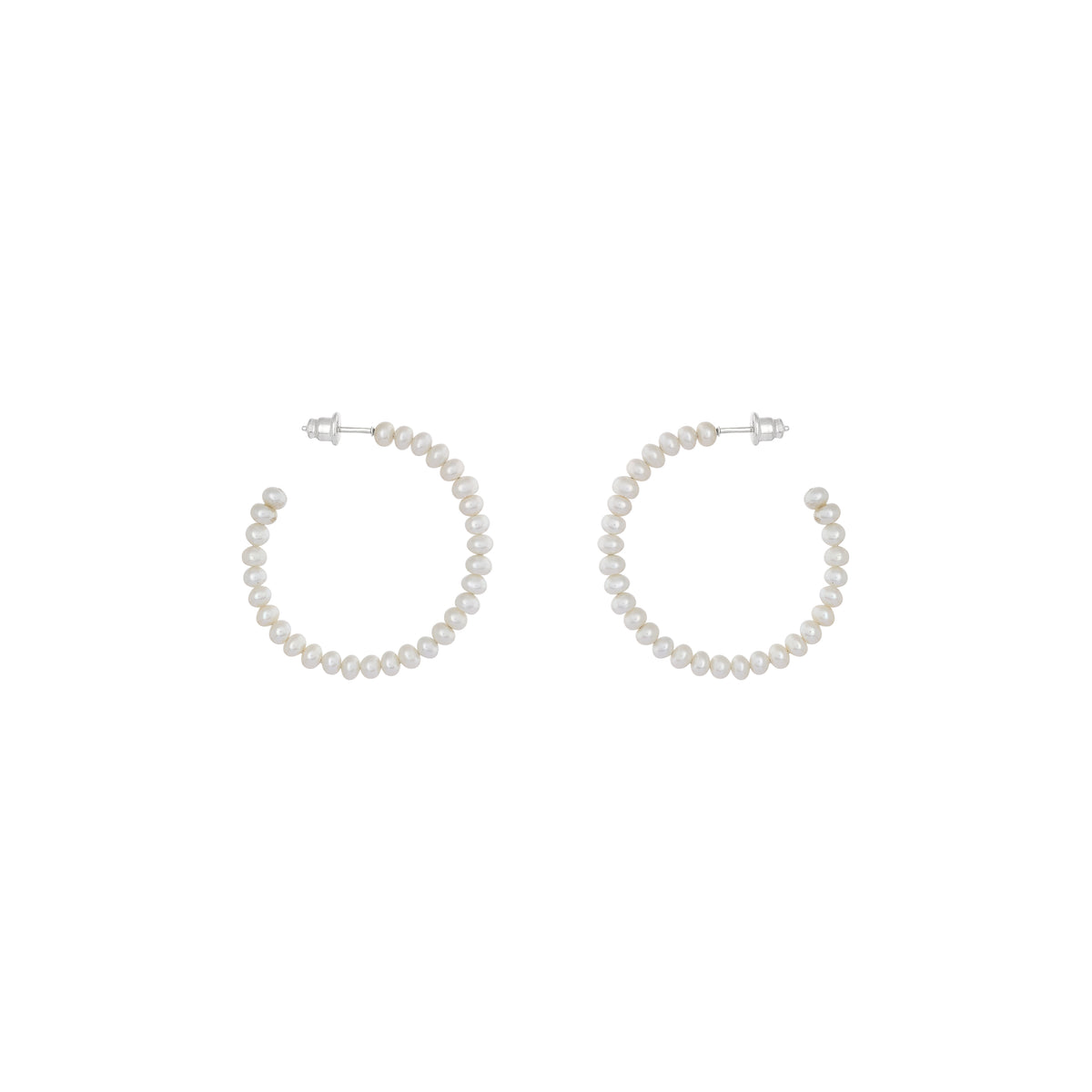 VIKA jewels pearl earrings statement Ohrringe handmade Bali recycled recycling sterling silver silber hoops fashion jewellery jewelry