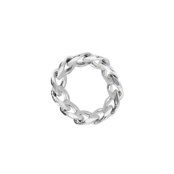 WIDE CHAIN RING-Ring-VIKA Jewels