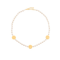 SMILEY CHOKER gold plated