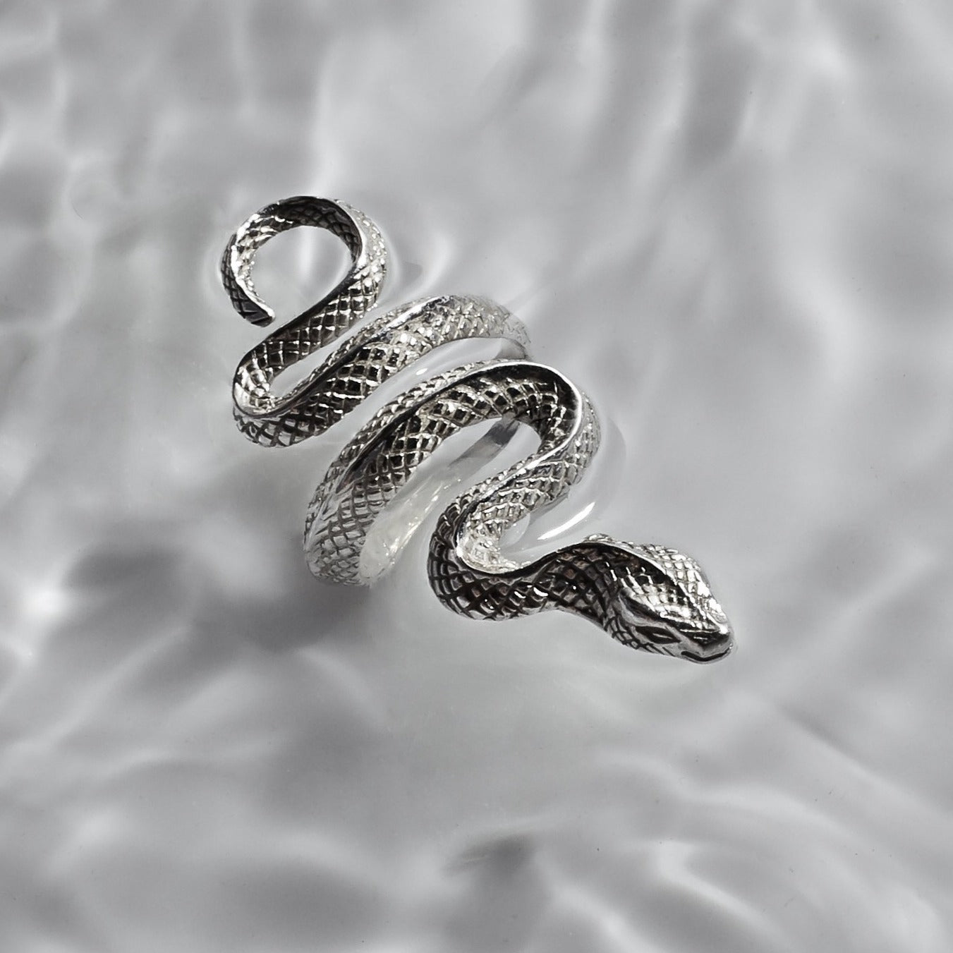 Snake sterling sale silver ring